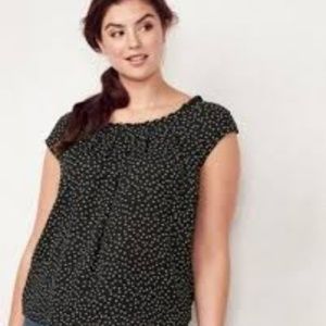 LC Lauren Conrad pleated tie-back top